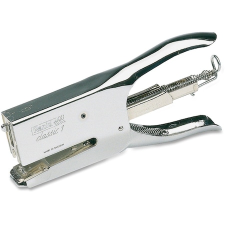 Rapid 1 Plier Stapler, 50 Sht Cap, Chrome RPD90119
